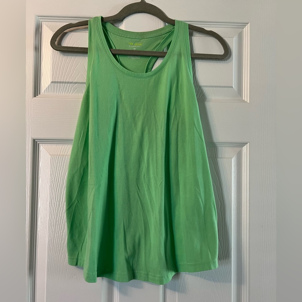 Green Tek Gear Racerback Tank - Medium